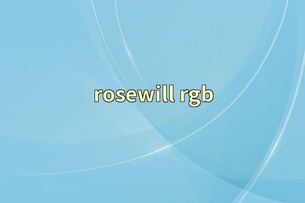 rosewill rgb